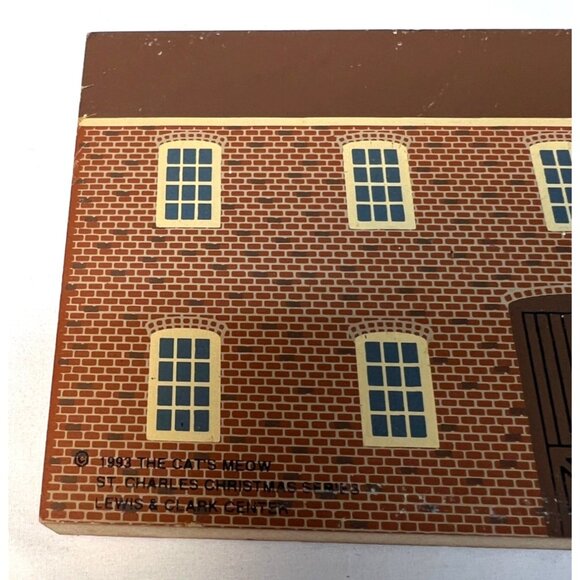 Lewis & Clark Center Wood Building Block Decoration By The Cats Meow - Picture 5 of 6